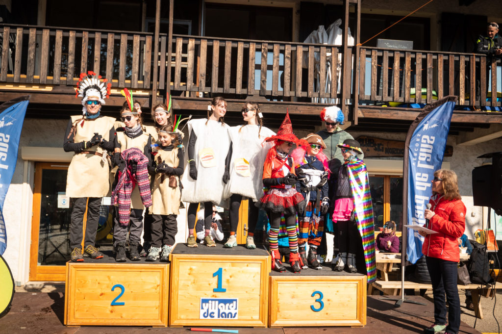Transvercors nordic 2022 podium du meilleur déguisement